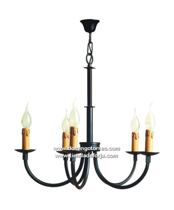 Lámpara de hierro forjado L81 Domingo Torres, S.L. Tienda de forja y decoración