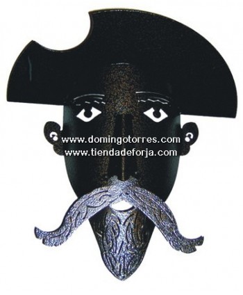 Cara de Don Quijote en hierro forjado QJ-26