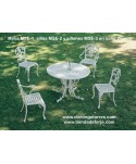 Mesa, sillas y sillones para patios, jardines y terrazas inglés