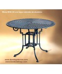 Mesa redonda de aluminio para jardines, bares y restaurantes MSE-25