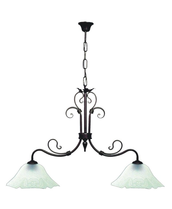 L-20 Lámpara sencilla con tulipas de cristal