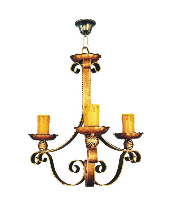 L-49 Lampara con diseño clásico de forja artistica