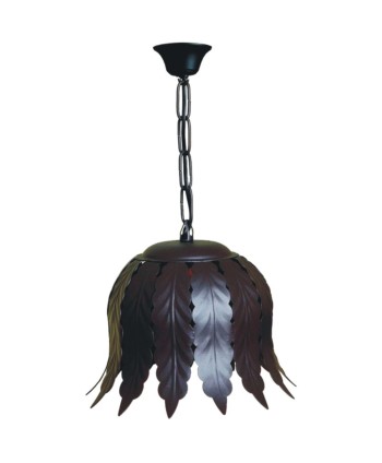 L-79 Lámpara decorada con hojas de 1 luz hierro