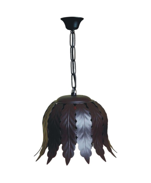 L-79 Lámpara decorada con hojas de 1 luz hierro