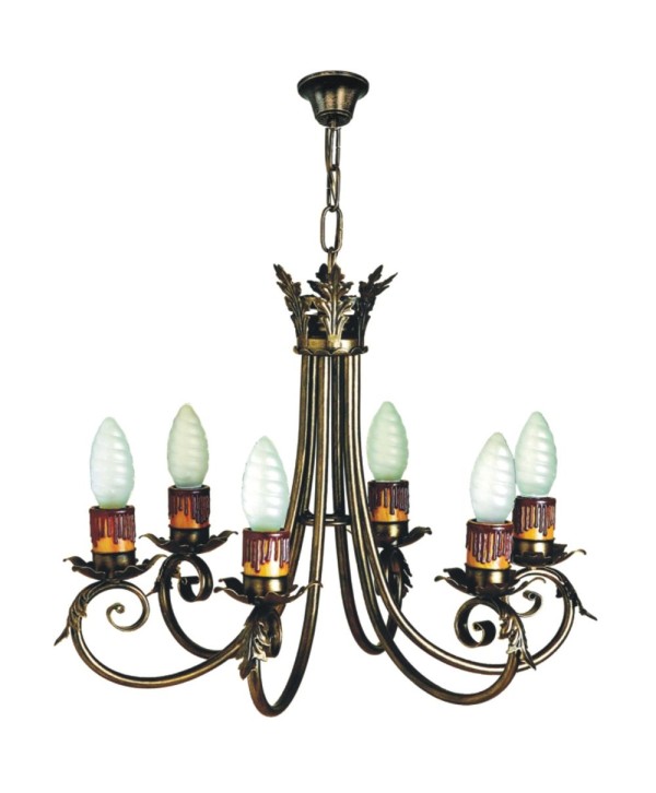 L-80 Lámpara decorada con corona de forja