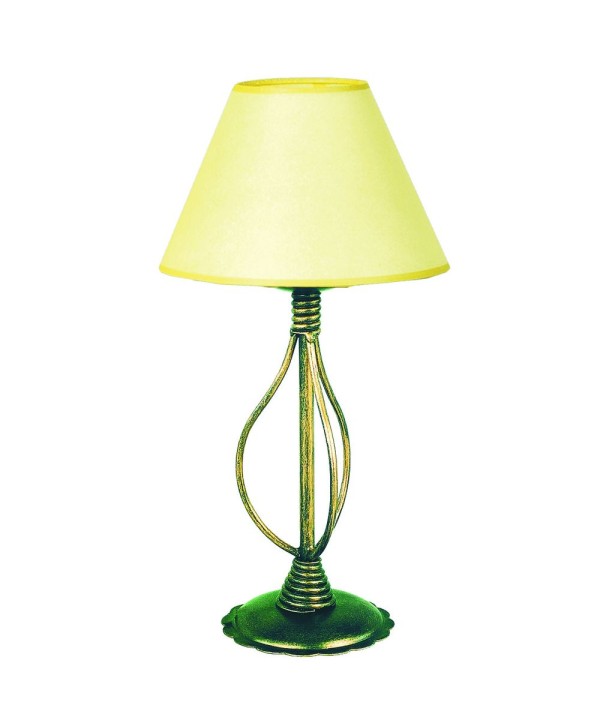 LS-1 Sobremesa con pantalla de tela clásica de hierro