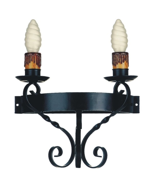 A-1 Aplique con rizos en forma de ese de forja