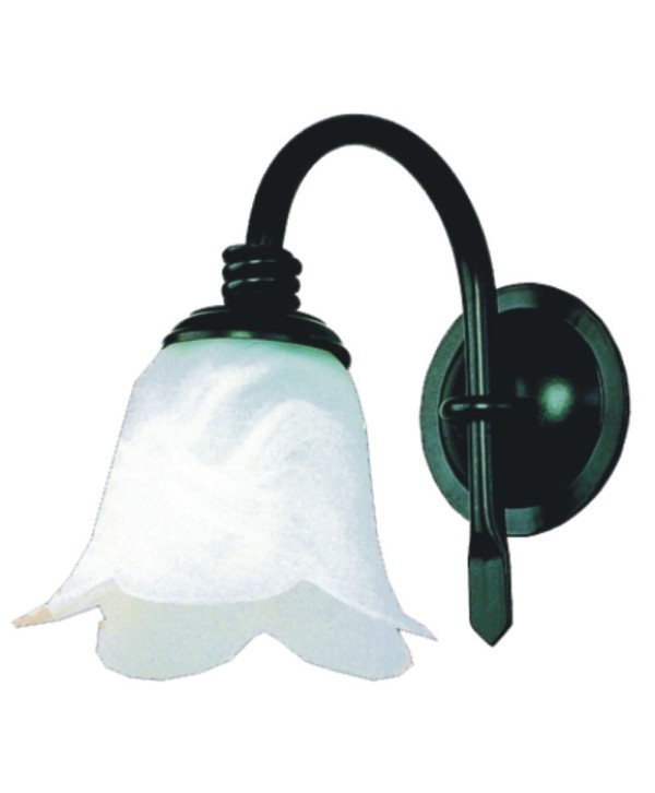 A-57 Aplique ideal para baños con tulipa cristal