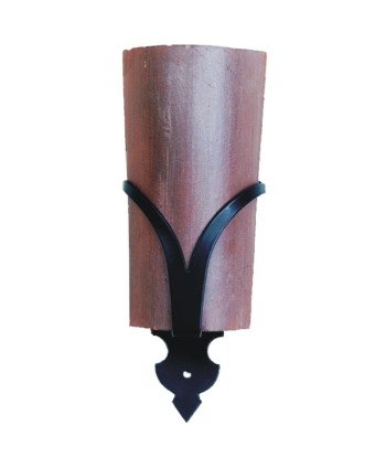 A-87 Aplique liso de forja con teja para baños