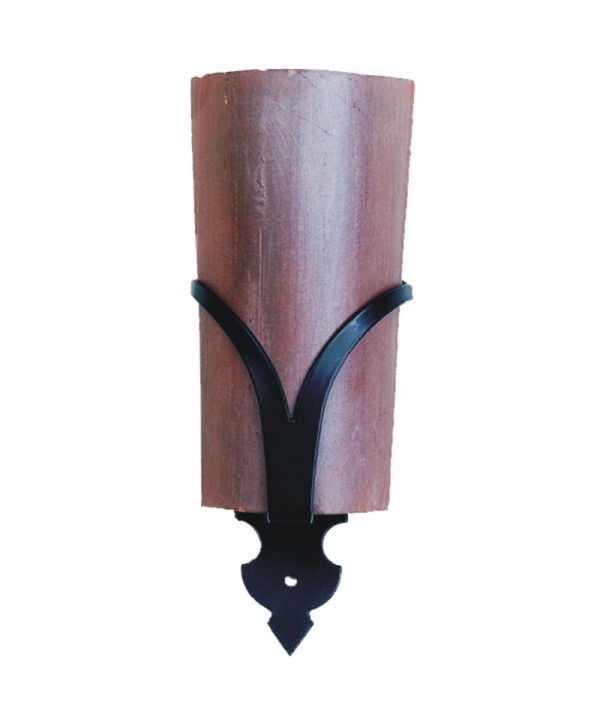 A-87 Aplique liso de forja con teja para baños