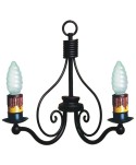 A-91 Aplique de pared con 2 luces de forja artística
