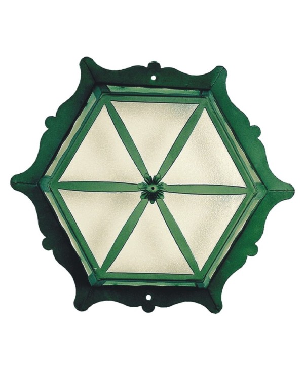 PL-3 Plafon con forma hexagonal de hierro