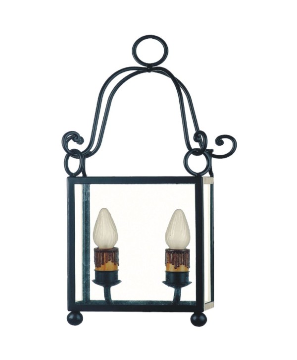 F-28 Farol medio con 1 o 2 luces de hierro liso