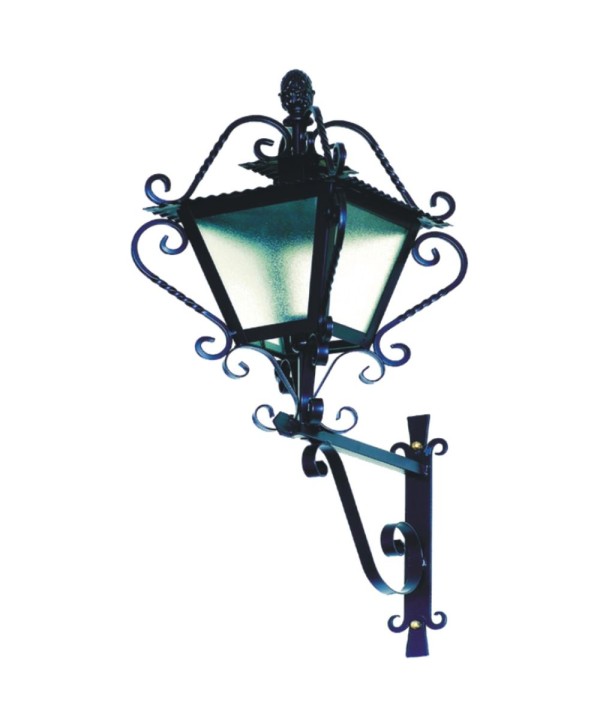 F-92 Farol robusto con piña de forja artistica