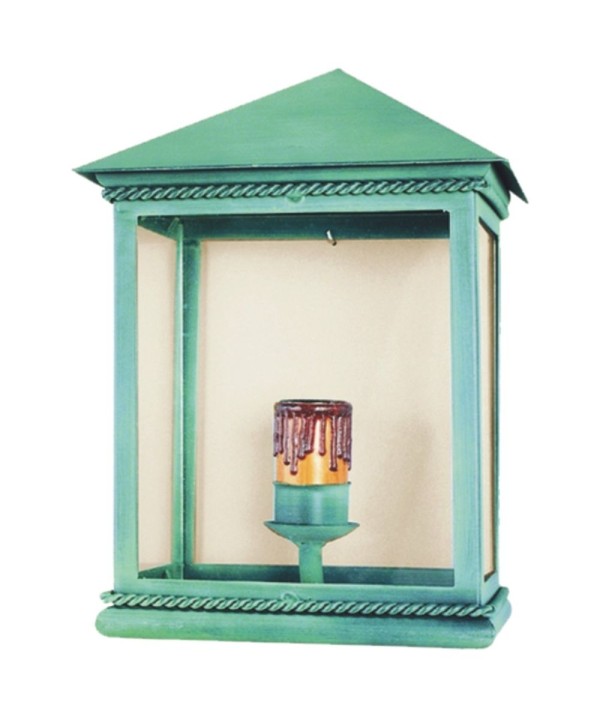 F-89 Farol decorativo liso con cordón de forja artistica