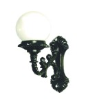 F-135 Farol con brazo ornamental aluminio y globo