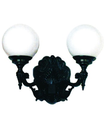 F-142 Farol aluminio para jardines con 2 luces