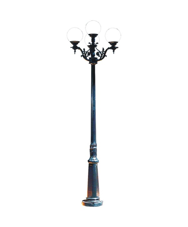 FA-20 Farola de aluminio con globos para fincas