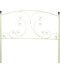 C-18 Cabecero infantil con flores en forja