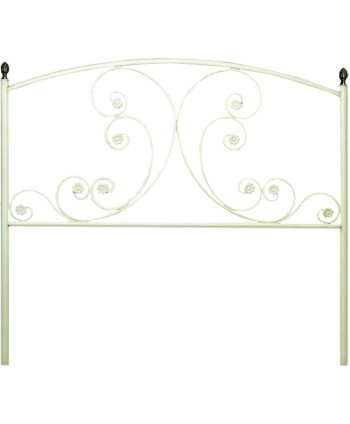 C-18 Cabecero infantil con flores en forja