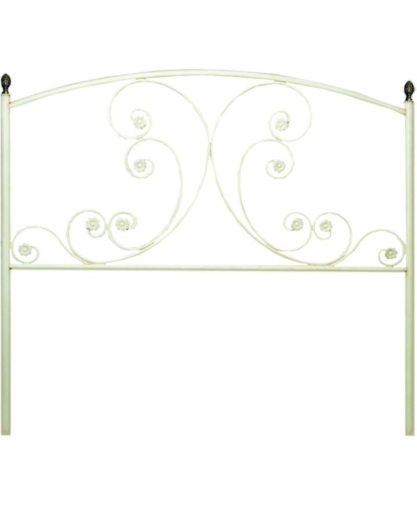 C-18 Cabecero infantil con flores en forja