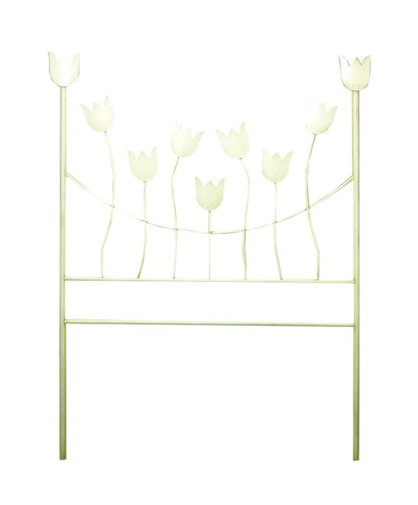 C-61 Cabecero infantil con tulipanes de hierro