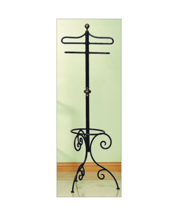 PG-2 Galán con rizos de forja y remate latón