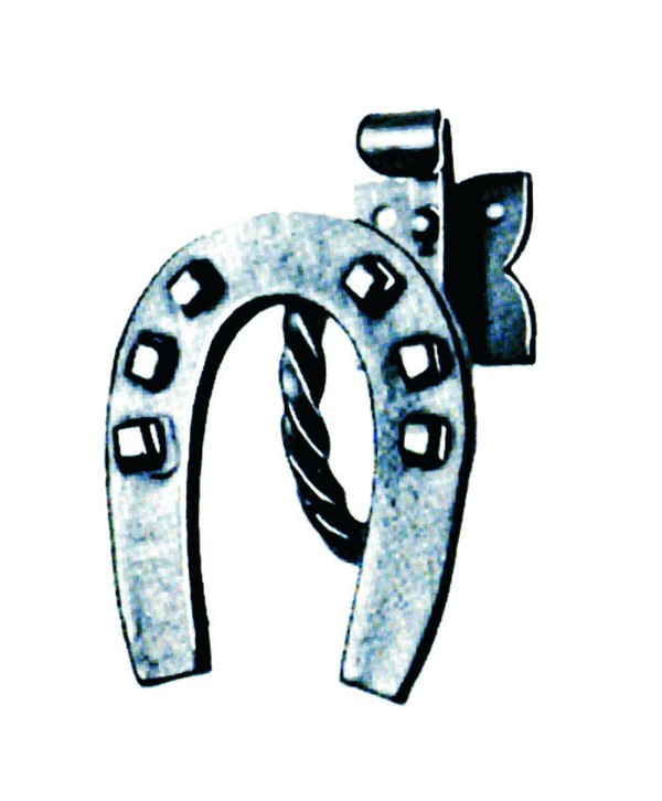 PE-15 Percha pared dibujo de herradura de hierro