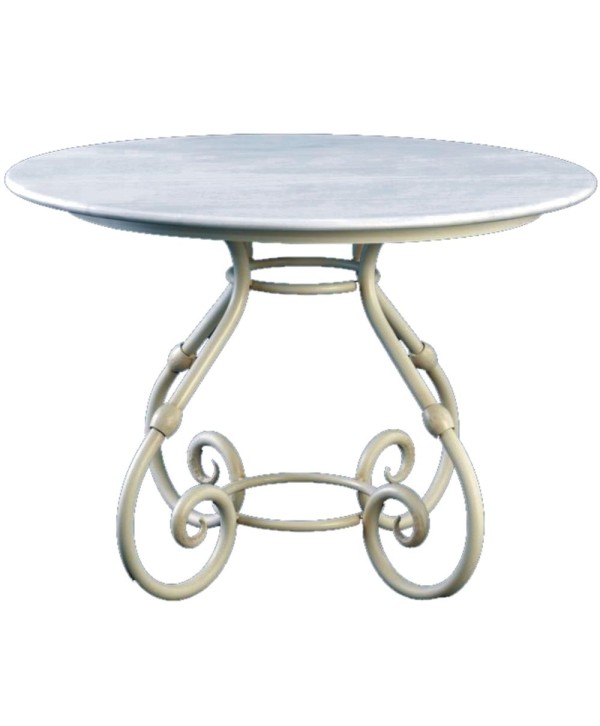 MSF-17 Mesa redonda con eses de forja artística