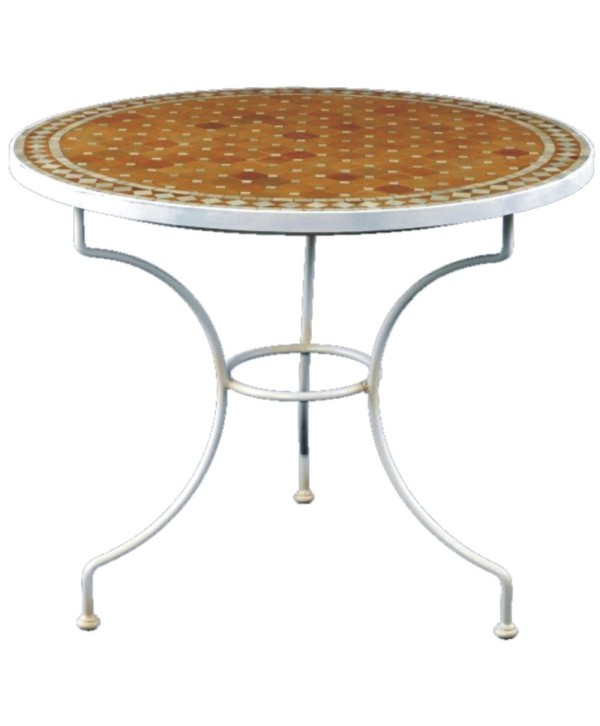 MSF-18 Mesa redonda de hierro forjado para cocinas