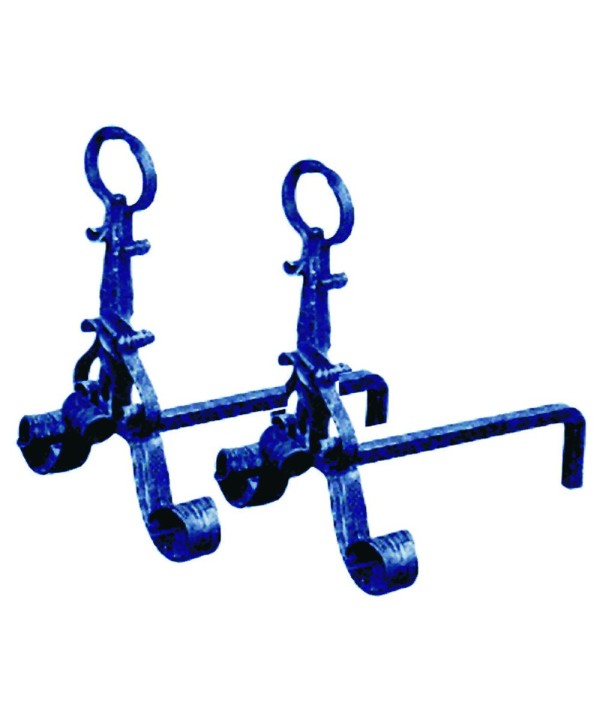 MOR-8 Morillos de chimenea robustos de hierro