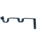 COR-2 Soporte para 2 barras de cortina clásico forja