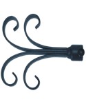 COR-21 Remate con rizos estilo rústico de forja