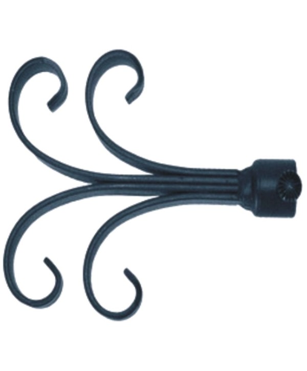 COR-21 Remate con rizos estilo rústico de forja