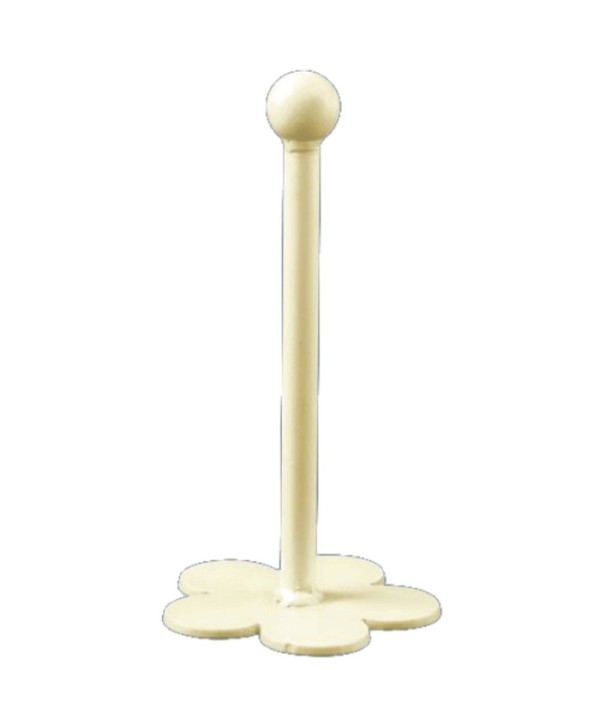 AV-22 Portarrollos con dibujo de flor en la base de forja