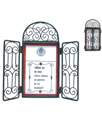 AV-57 Cancela decorativa como portafotos de forja