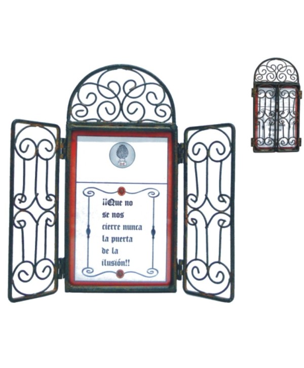 AV-57 Cancela decorativa como portafotos de forja