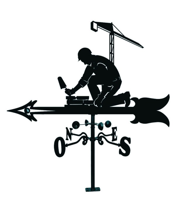 V-4 Veleta para tejados con albañil de hierro