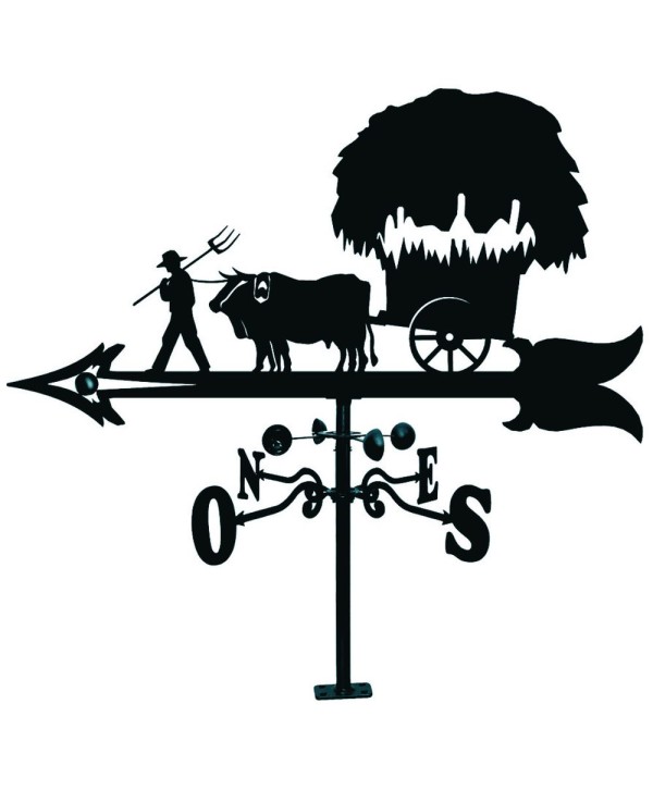 V-13 Veleta silueta yunta bueyes para tejados