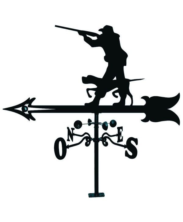 V-15 Veleta de forja con dibujo de cazador