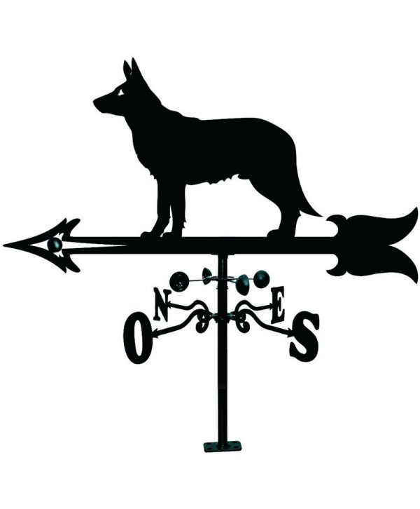 V-18 Veleta figura de lobo de hierro forjado