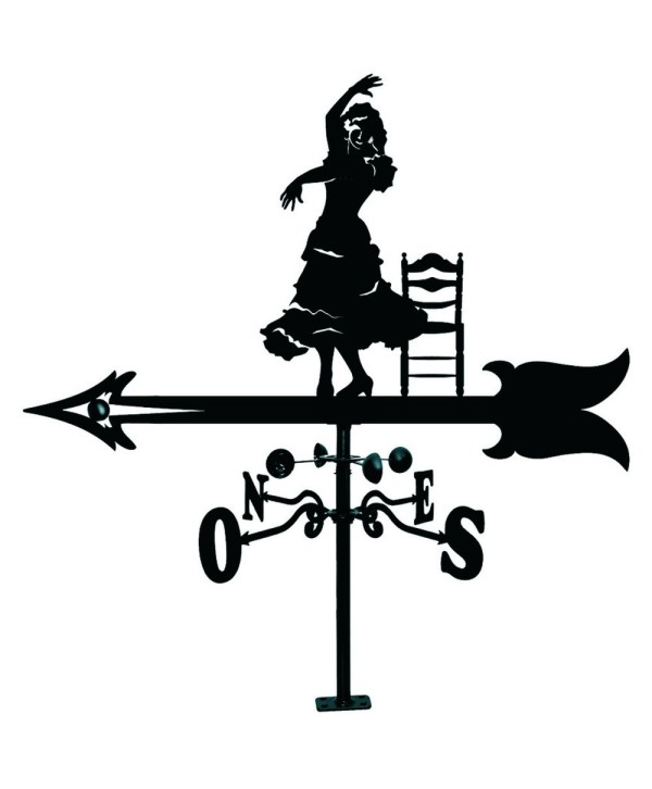 V-25 Veleta en chapa con dibujo clásico de sevillana