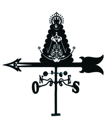 V-35 Veleta dibujo clásico de virgen de hierro