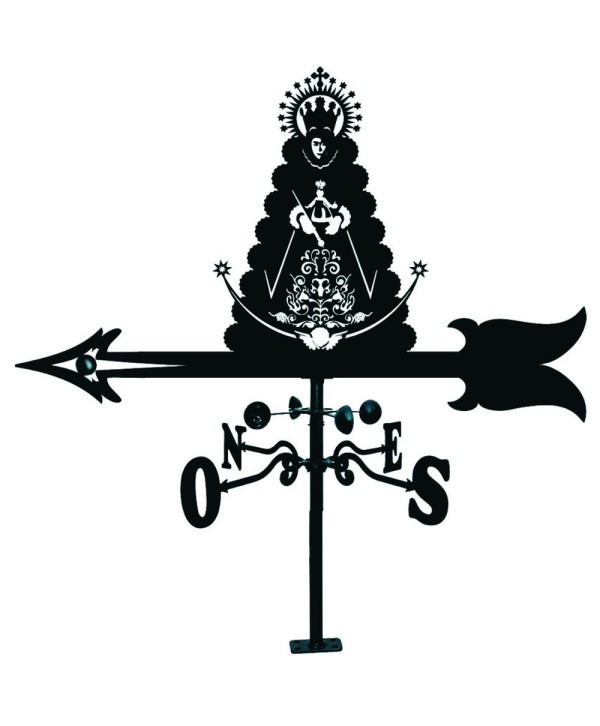 V-35 Veleta dibujo clásico de virgen de hierro