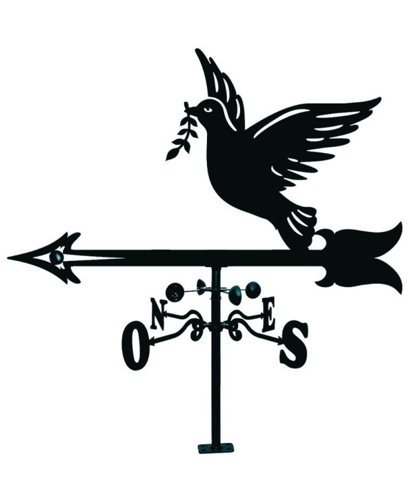 V-43 Veleta con silueta clásica paloma de hierro