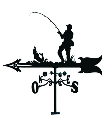 V-54 Veleta para regalar de pescador en hierro