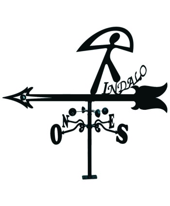 V-57 Veleta dibujo indalo para regalar de forja