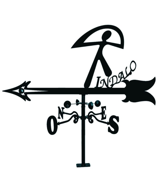 V-57 Veleta dibujo indalo para regalar de forja