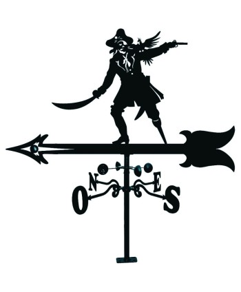 V-59 Veleta dibujo de pirata para patios de forja