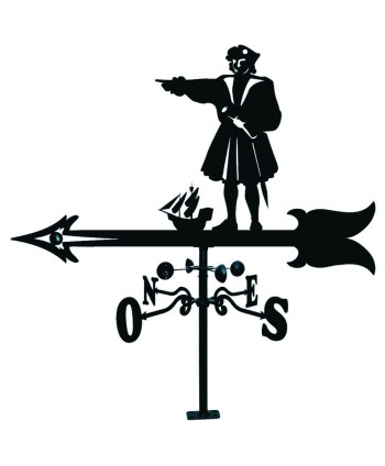 V-61 Veleta dibujo clásico de Colón forja